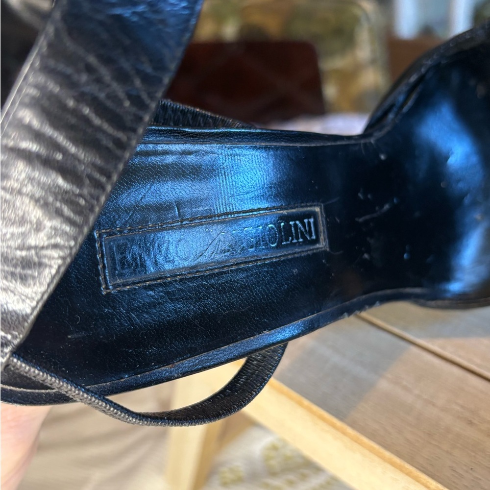 Vintage Classic Black Pointed-Toe Women's Heels - Picture 6 of 8
